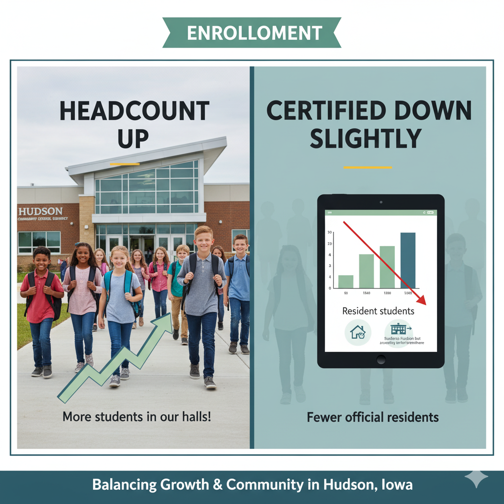 Enrollment: Headcount Up; Certified Down Slightly