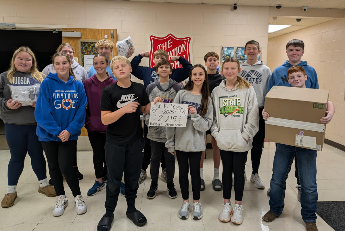 Hudson Middle School’s Socktober Drive Warms Hearts and Feet