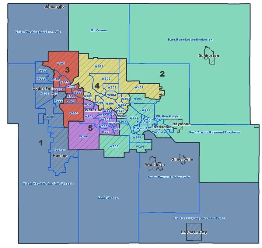 Black Hawk County to Elect Board of Supervisors by District Beginning in 2026