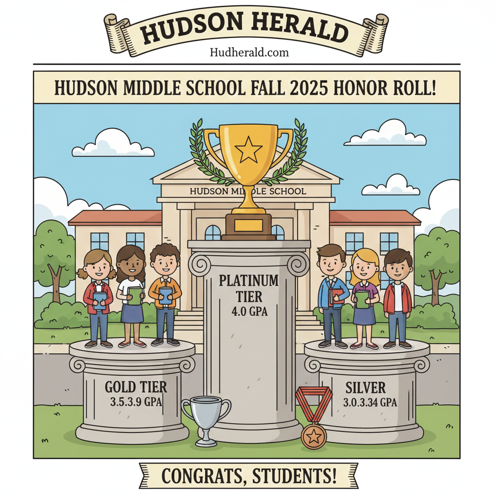 Hudson Middle School Fall Semester Honor Roll