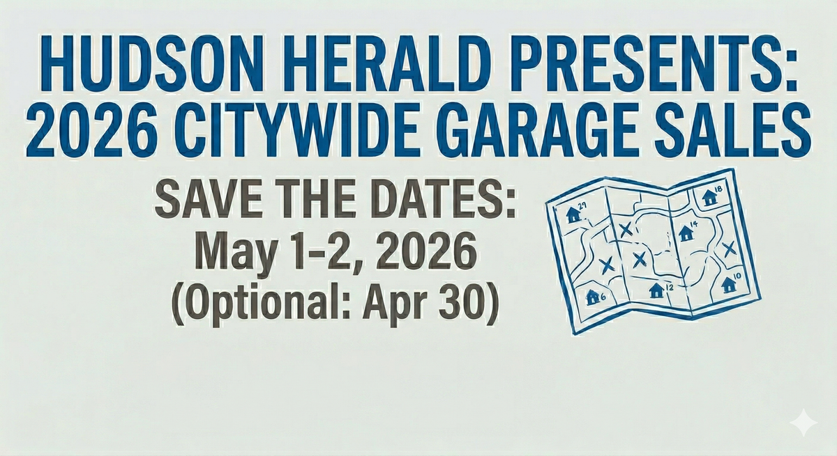 Hudson Herald Announces 2026 Hudson Citywide Garage Sales