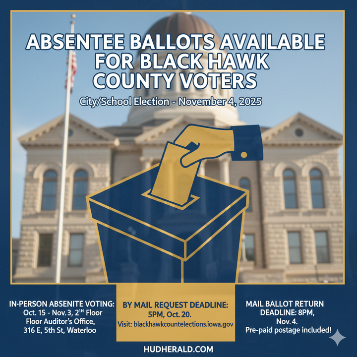 Absentee Ballots Available for Black Hawk County Voters