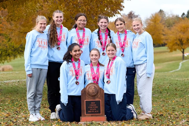 Hudson Girls Cross Country Finishes 3rd at State