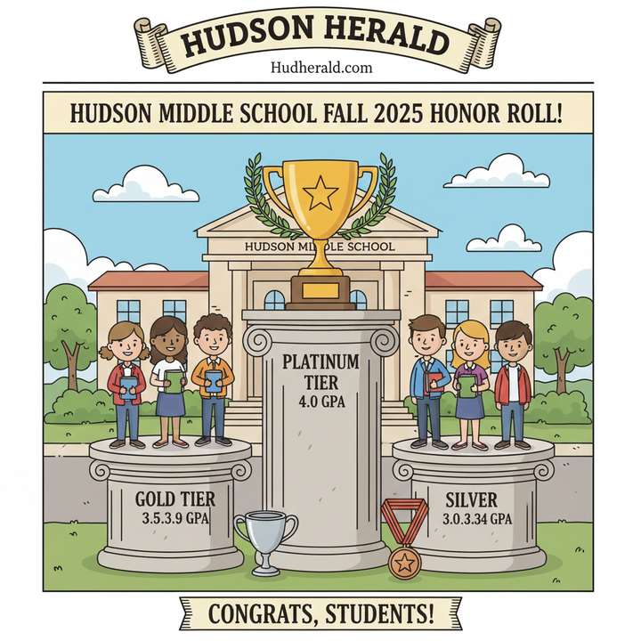 Hudson Middle School Fall Semester Honor Roll